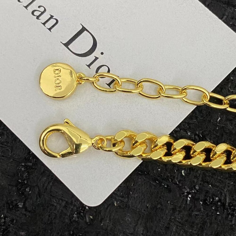 AUTH Christian Dior CD Chain Necklace - Picture 4 of 6